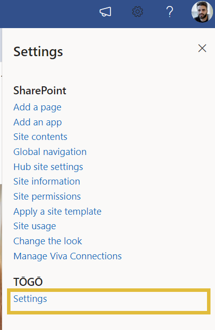 How to access Syntphony Settings